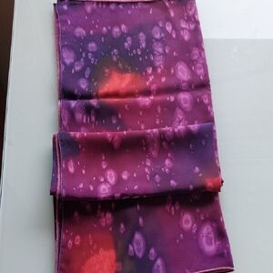 Vintage Purple and Pink Patterned Silk CDC Scarf